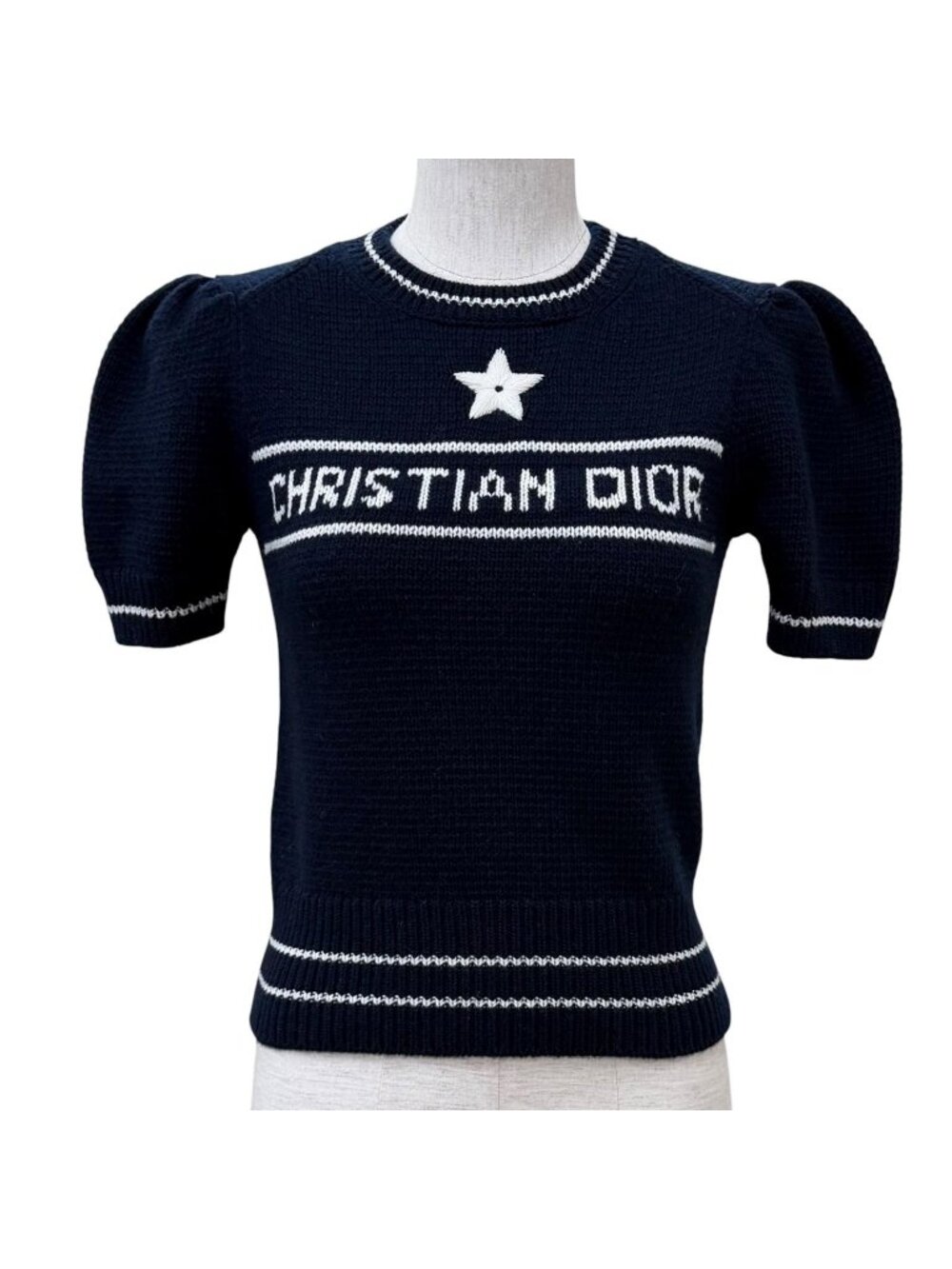 Dior Wool Cashmere Blend Logo Sweater